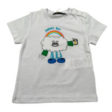 Manuel Ritz T-Shirt Girocollo tinta unita con Ricami Bianco per Neonato MR2658N BIANCO MANUEL RITZ 