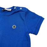 Manuel Ritz T-Shirt Girocollo tinta unita con Logo Blu per Neonato MR2675 BLU MANUEL RITZ 