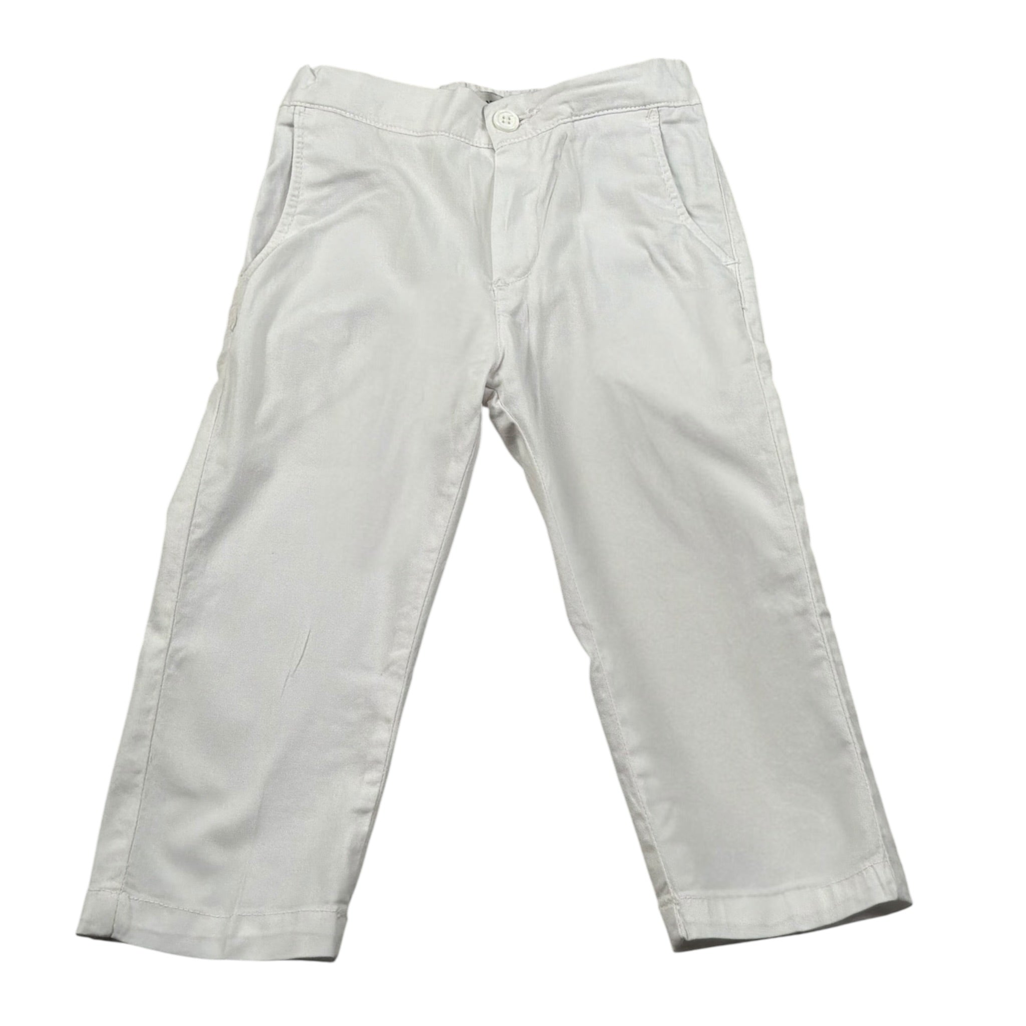 Manuel Ritz Pantalone tinta unita con Elastico In Vita Bianco per Neonato MR3013NXX BIANCO MANUEL RITZ 