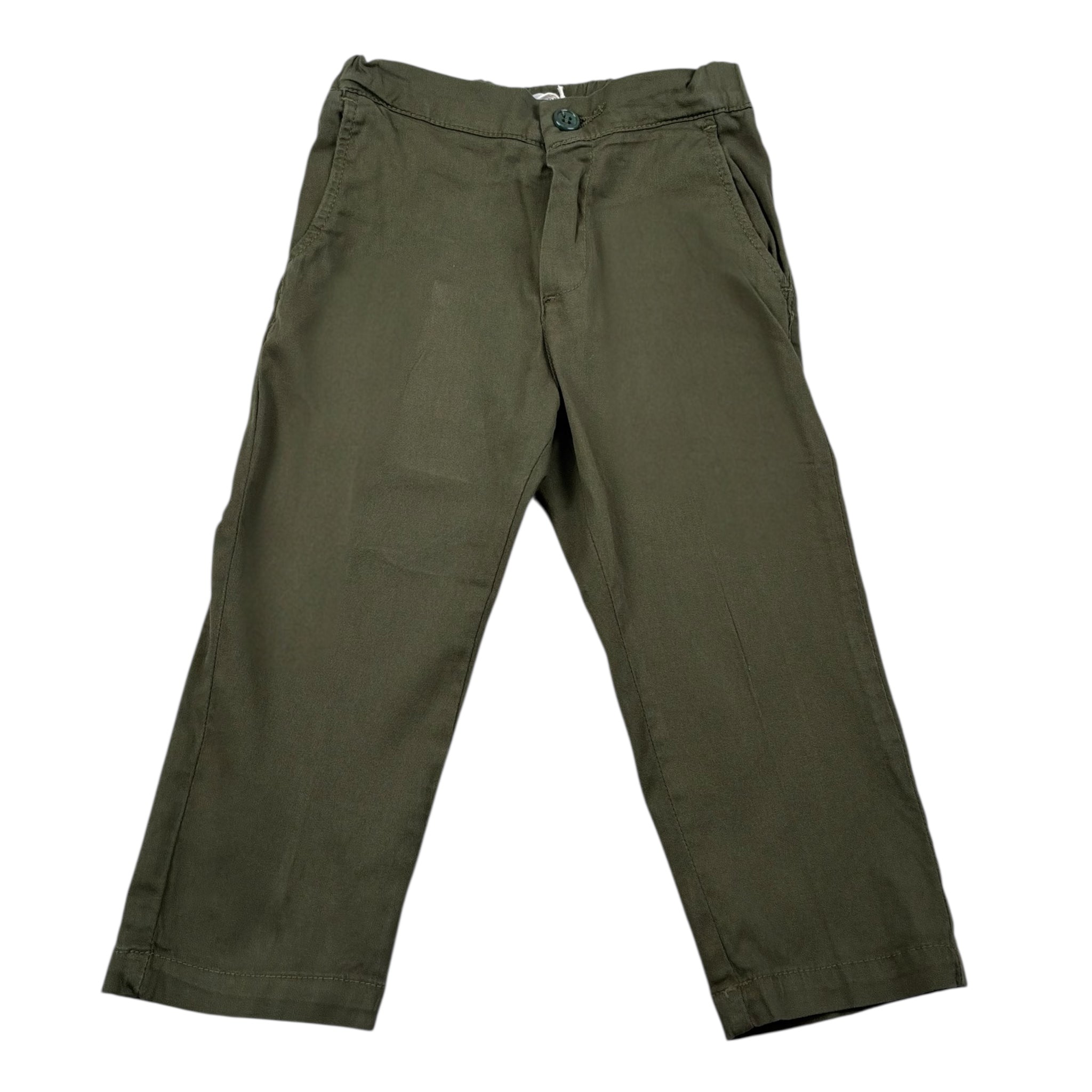Manuel Ritz Pantalone Tinta Unita con Elastico In Vita per Neonato MR3013X VERDE MANUEL RITZ 