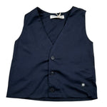 Manuel Ritz Gilet tinta unita con Bottoni Blu per Bambino MR3080 BLU MANUEL RITZ 