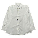 Manuell & Frank Camicia Manica Lunga Tinta Unita per Bambino 3350B BIANCO MANUELL & FRANK 