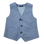 Manuell & Frank Gilet Tinta Unita per Bambino MF5247B AZZURRO MANUELL & FRANK 