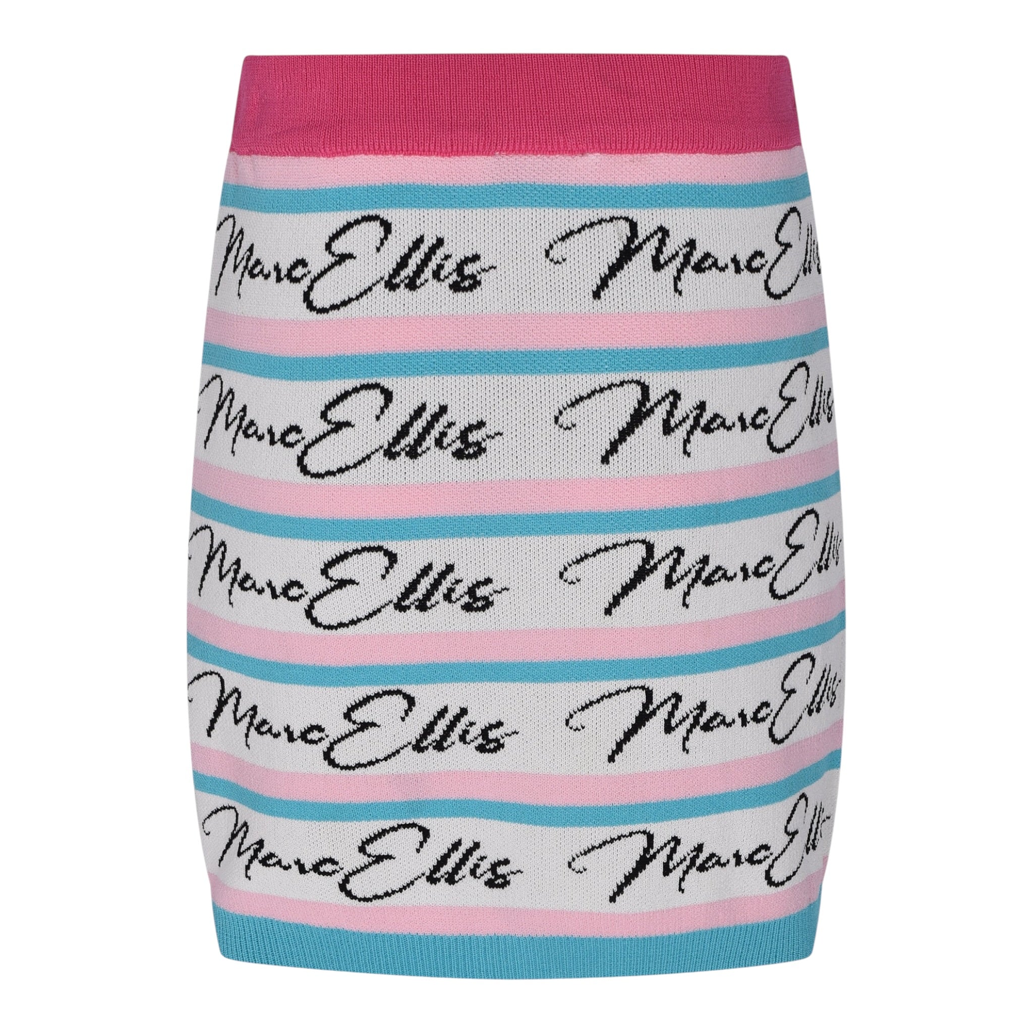 Marc Ellis Gonna tinta unita con Stampa Bianco per Bambina JMJSK01202X BIANCO MARC ELLIS 