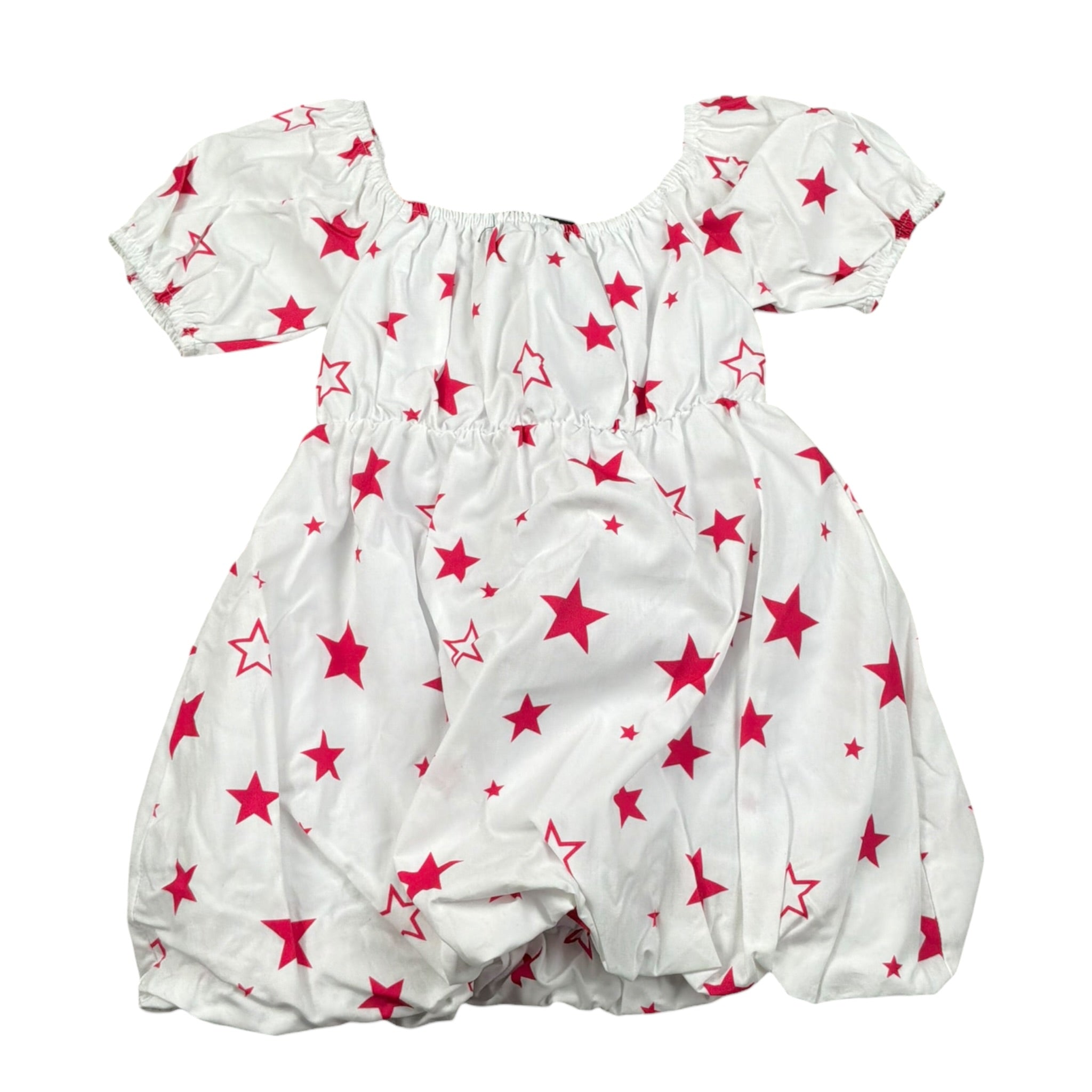 Marc Ellis Abito Tinta Unita con Stampa per Neonata JMNDR14283 BIANCO MARC ELLIS 
