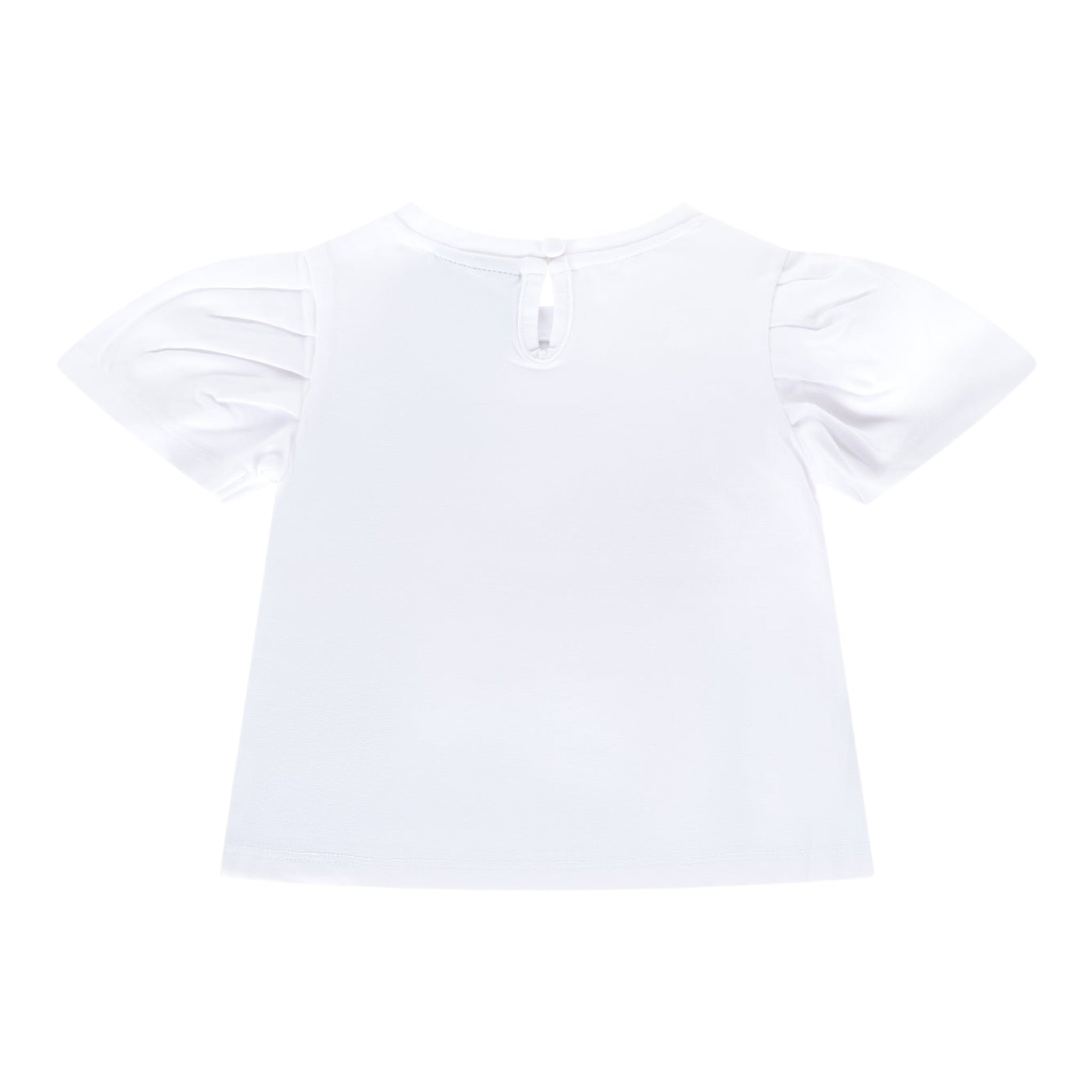 Marc Ellis T-Shirt Tinta Unita con Applicazioni per Neonata JMNTS16768 BIANCO MARC ELLIS 