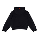 Marcelo Burlon Felpa tinta unita con Cappuccio E Stampa Nero per Bambino CBBB001F23FLE NERO MARCELO BURLON 