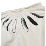 Marcelo Burlon Felpa tinta unita con Cappuccio E Stampa Panna per Bambino CBBB001F23 PANNA MARCELO BURLON 