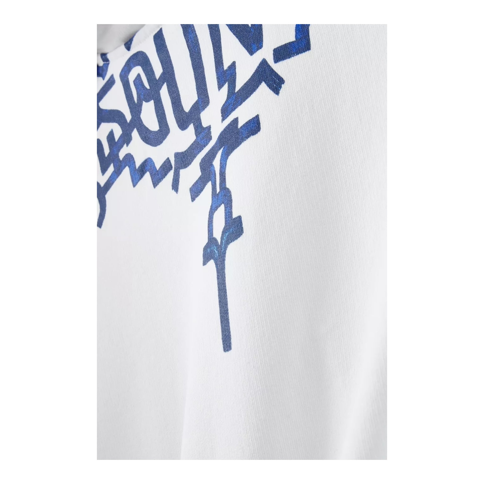 Marcelo Burlon Felpa Tinta Unita con Cappuccio per Bambino CBBB004S24 BIANCO MARCELO BURLON 