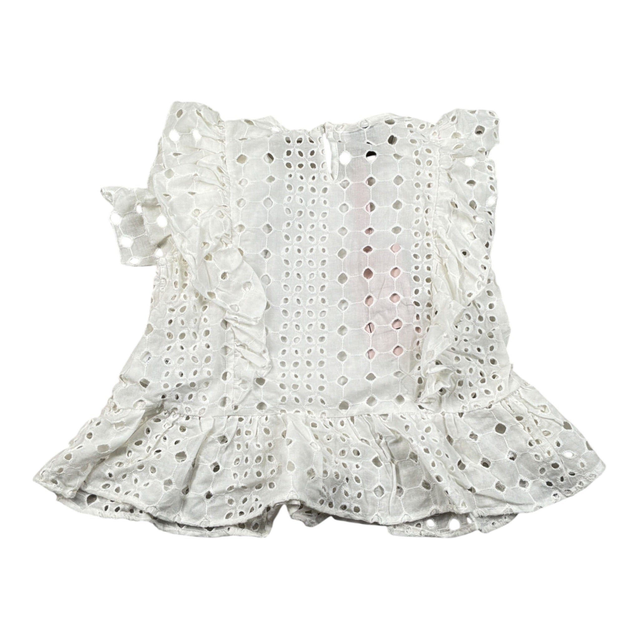 Mariuccia Top tinta unita Traforato Bianco per Bambina MBSS23C751 BIANCO MARIUCCIA 