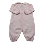 Marlu' Tutina Manica Lunga Tinta Unita con Ricami per Neonata EB2410 ROSA MARLU' 