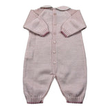 Marlu' Tutina Manica Lunga Tinta Unita con Ricami per Neonata EB2410 ROSA MARLU' 