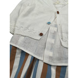 Marlu' Completo 2 Pezzi Gilet-Camicia-Pantalone per Neonato EB2480 BIANCO MARLU' 