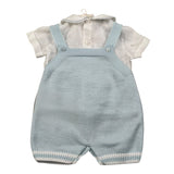 Marlu' Completo 2 Pezzi Camicia-Pagliaccetto per Neonato EB6730 AZZURRO MARLU' 