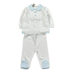 Marlu' Completo 2 Pezzi Shirt-Ghettina per Neonato EC6551 BIANCO MARLU' 