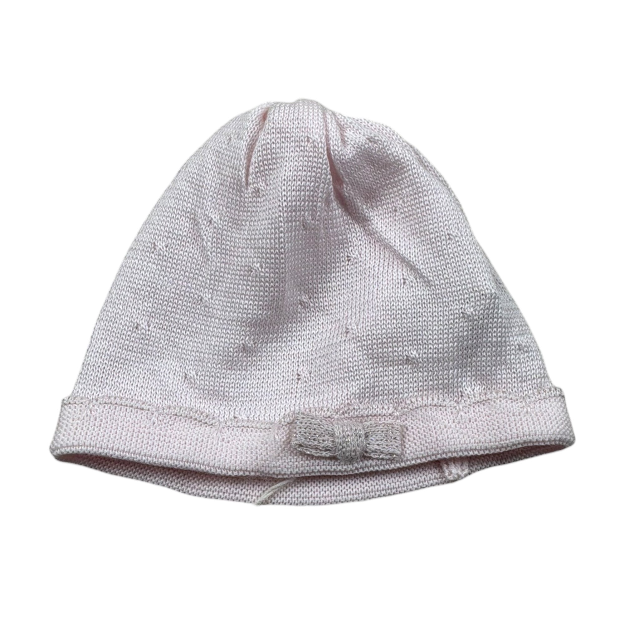 Marlu' Set Cappello-Babbucce Tinta Unita per Neonata EL1771 ROSA MARLU' 