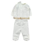 Marlu' Completo 2 Pezzi Maglia-Ghettina per Neonato EL5051 BIANCO MARLU' 