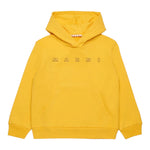 Marni Felpa Chiusa con Cappuccio Tinta Unita con Logo per Bambino M01407 GIALLO MARNI 