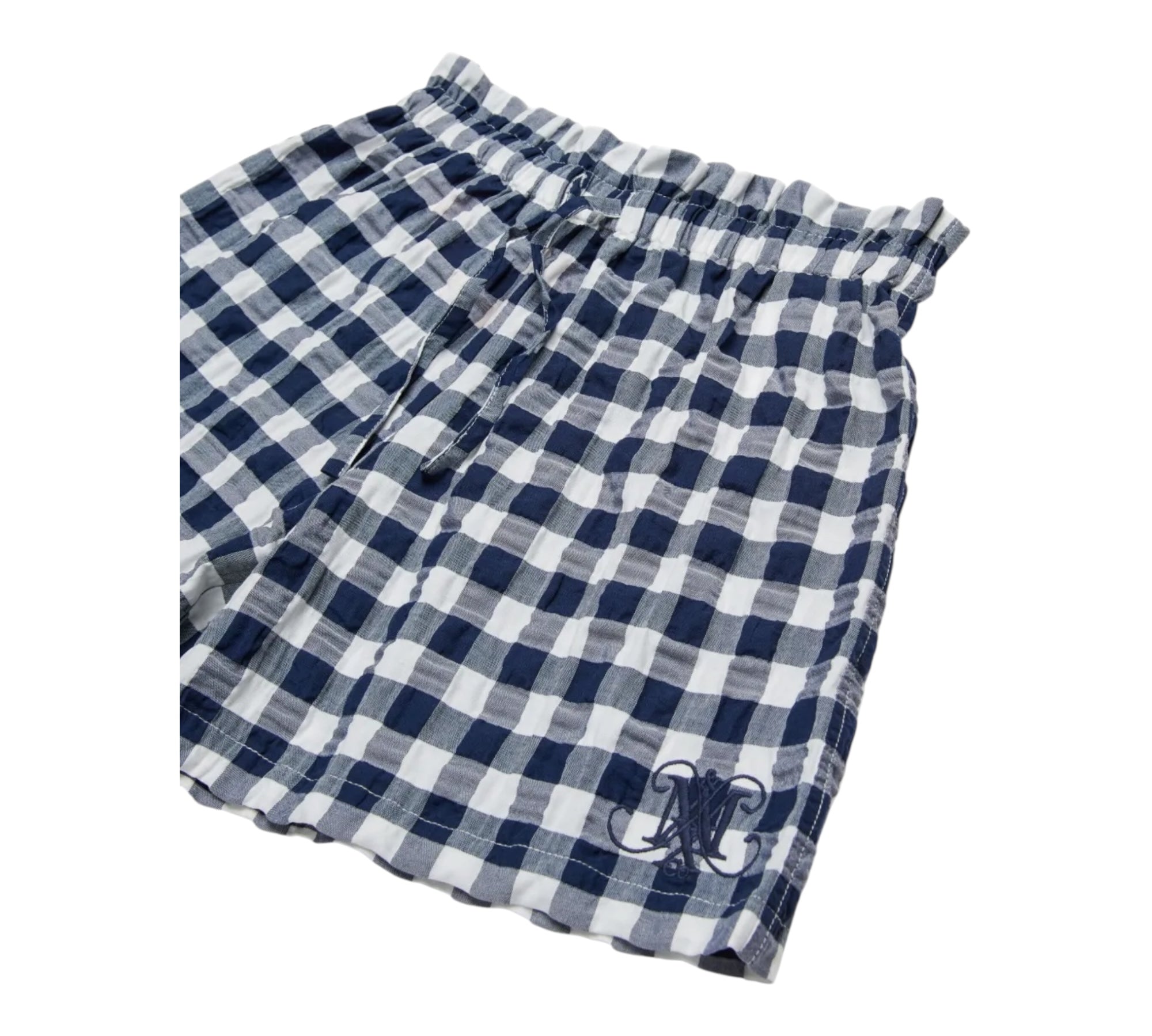 Max&Co. Short Tinta Unita con Fantasia Quadri per Bambina MX0127MX BIANCO/BLU MAX&Co. 