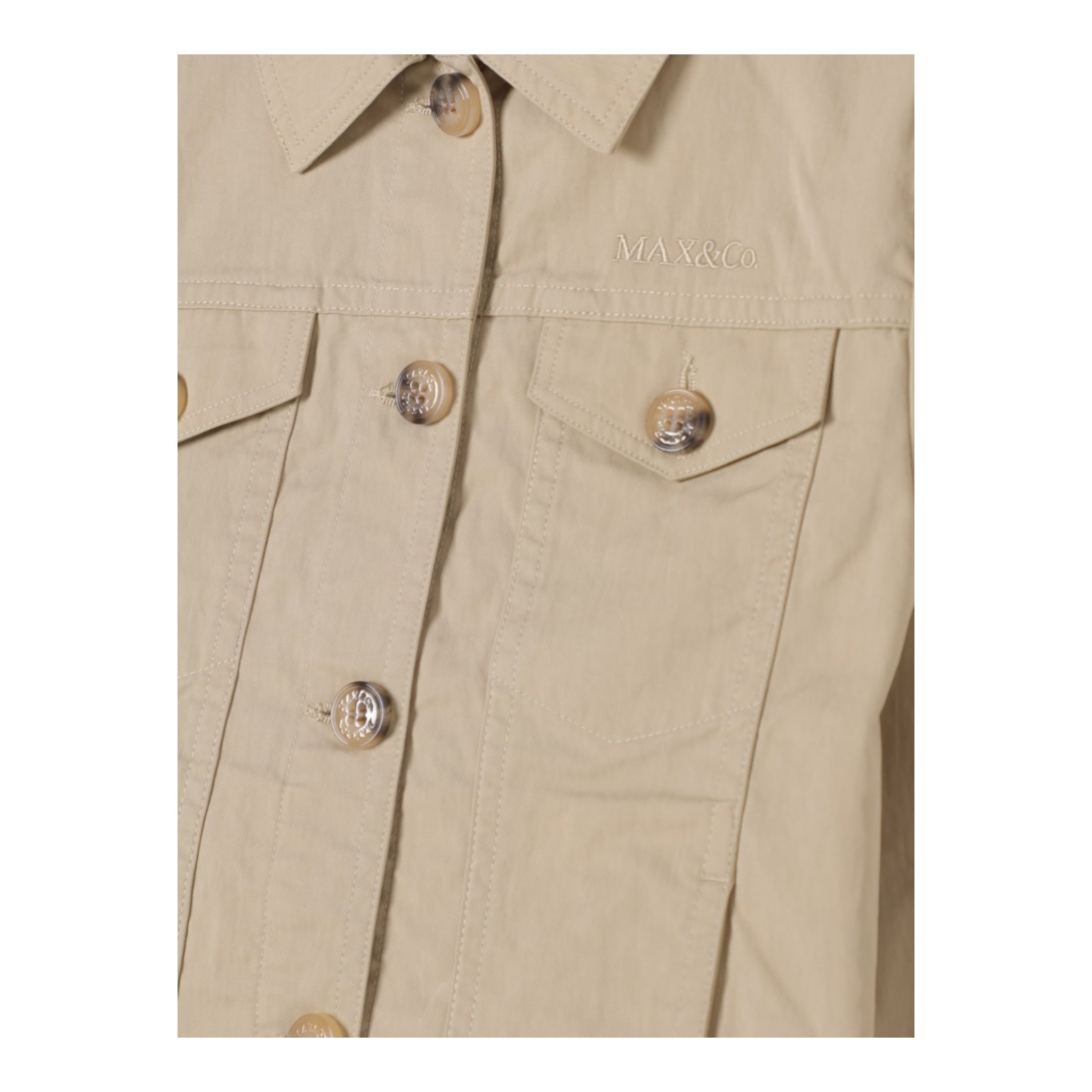 Max&Co. Giubbino Tinta Unita con Bottoni per Bambino MX0130 BEIGE MAX&Co. 