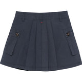 Max&Co. Gonna Tinta Unita con Tasche per Bambina MX0132X BLU MAX&Co. 