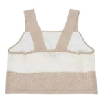 Max&Co. Top Bicolore Traforato per Bambina MX01822 BIANCO/BEIGE MAX&Co. 