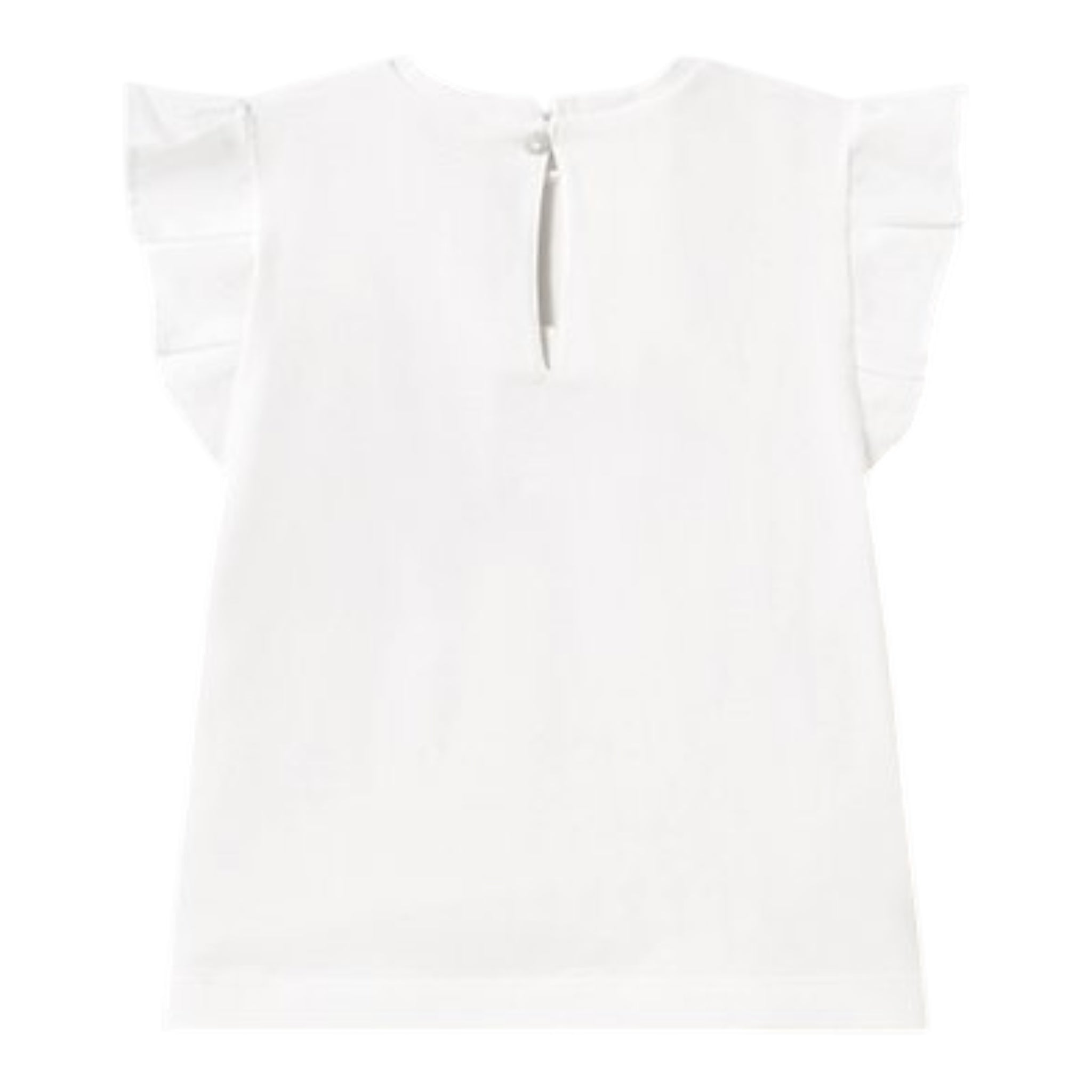 Mayoral T-Shirt Girocollo Tinta Unita con Stampa per Neonata 1042 BIANCO/AZZURRO MAYORAL 