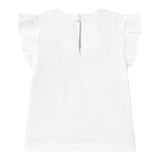 Mayoral T-Shirt Girocollo Tinta Unita con Stampa per Neonata 1042X BIANCO MAYORAL 