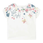 Mayoral T-Shirt Girocollo Tinta Unita con Stampa per Neonata 1048 BIANCO MAYORAL 