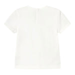 Mayoral T-Shirt Girocollo Tinta Unita con Stampa per Bambina 105 BIANCO MAYORAL 