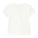 Mayoral T-Shirt Girocollo Tinta Unita con Stampa per Bambina 105 BIANCO MAYORAL 