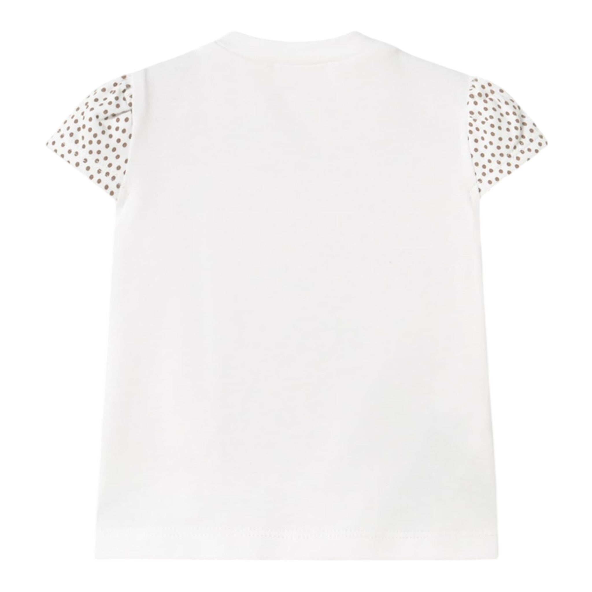 Mayoral T-Shirt Girocollo tinta unita con Stampa Orso Bianco per Neonata 1070X BIANCO MAYORAL 