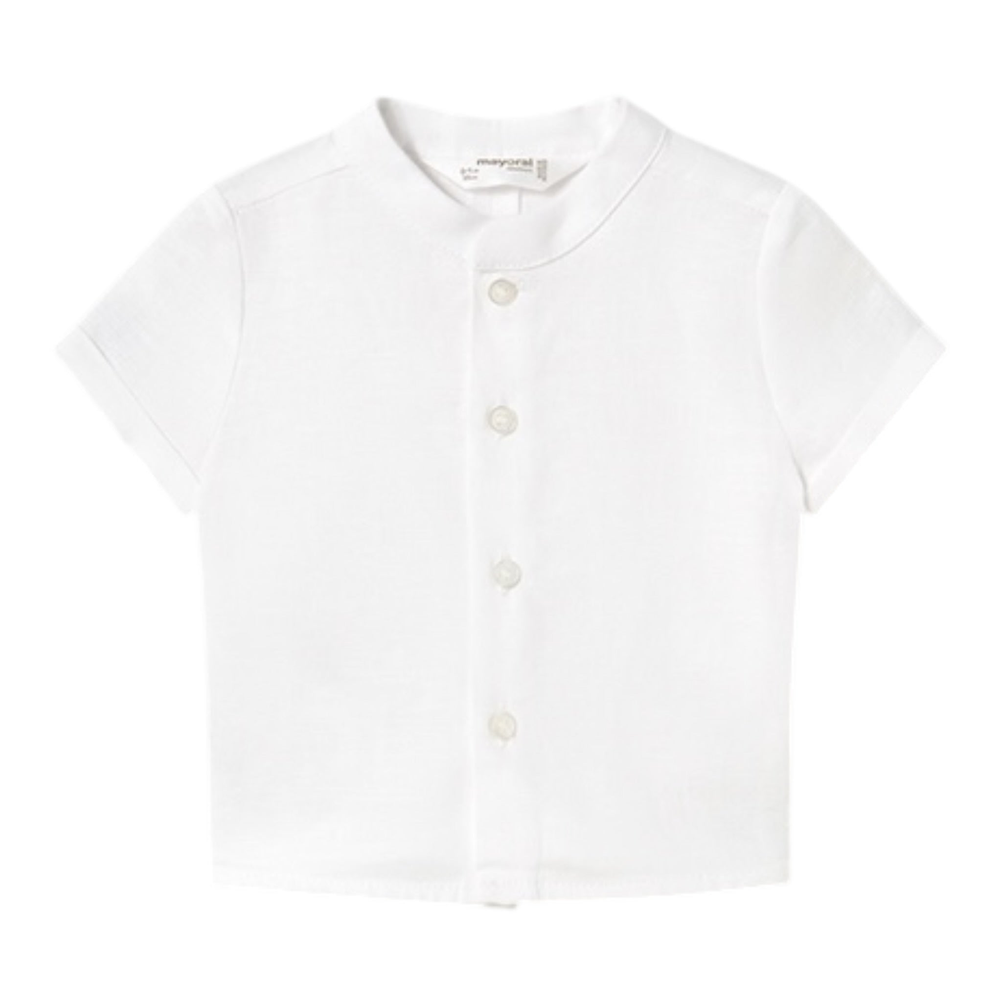Mayoral Camicia Tinta Unita Mezza Manica per Neonato 1101 BIANCO MAYORAL 