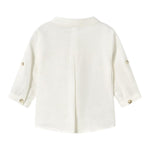 Mayoral Camicia Tinta Unita con Fantasia A Righe per Neonato 11033 PANNA MAYORAL 