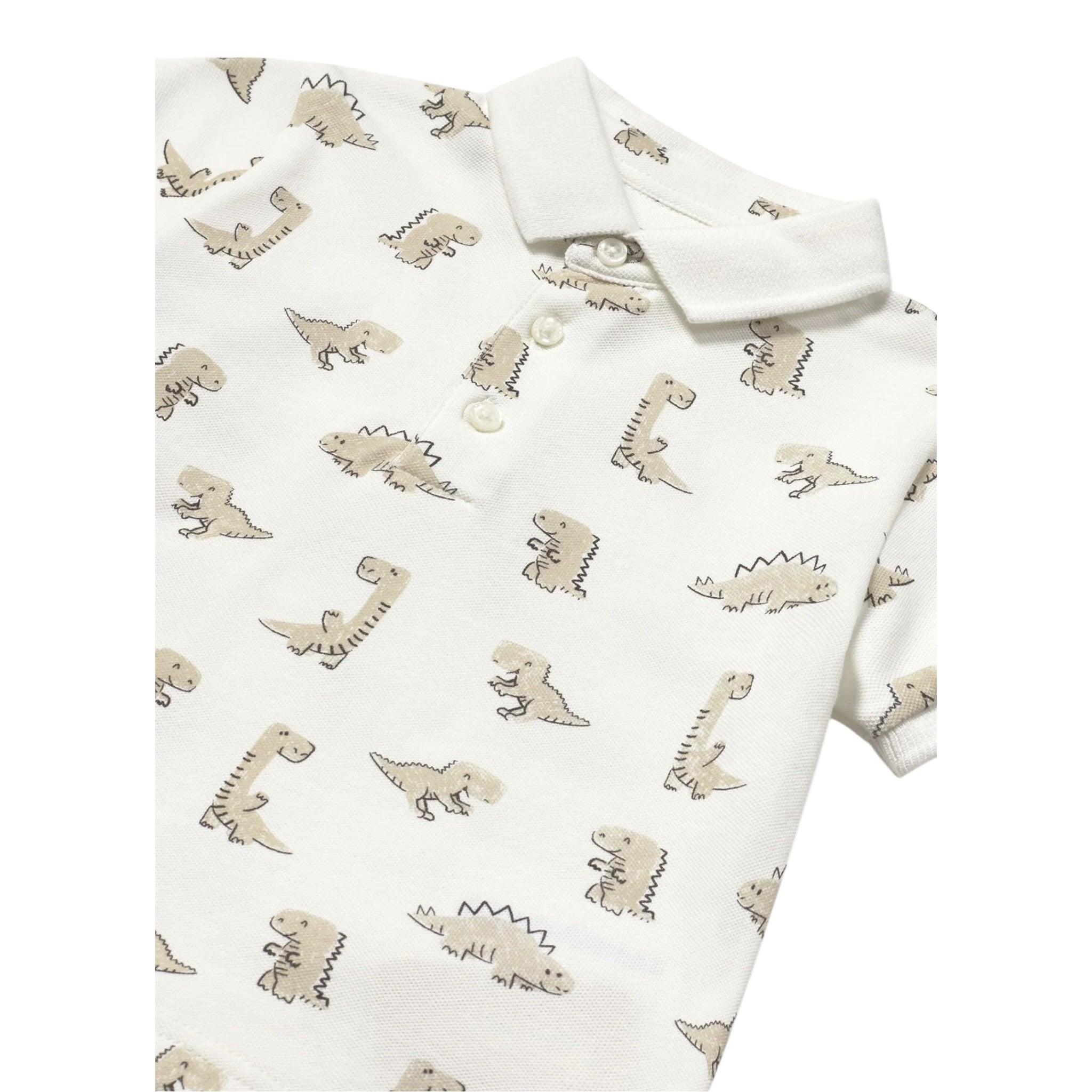 Mayoral Camicia Mezza Manica Fantasia A Righe per Neonato 1112X BIANCO MAYORAL 