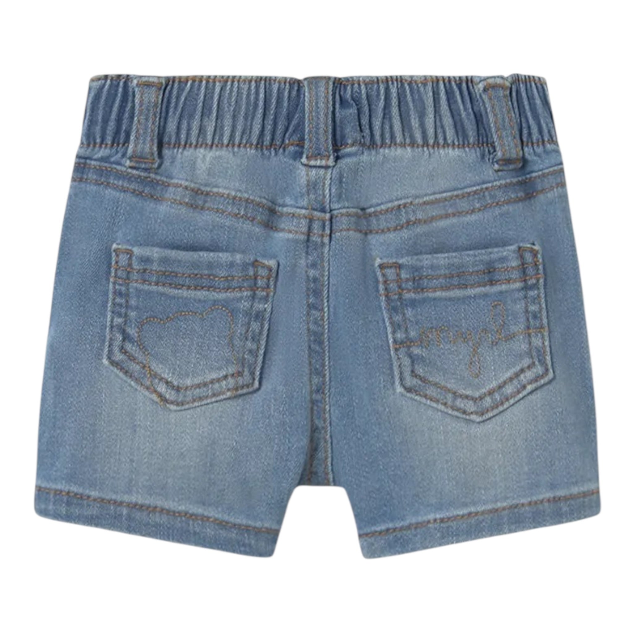 Mayoral Bermuda tinta unita In Denim con Elastico In Vita Azzurro per Neonato 1209X AZZURRO MAYORAL 
