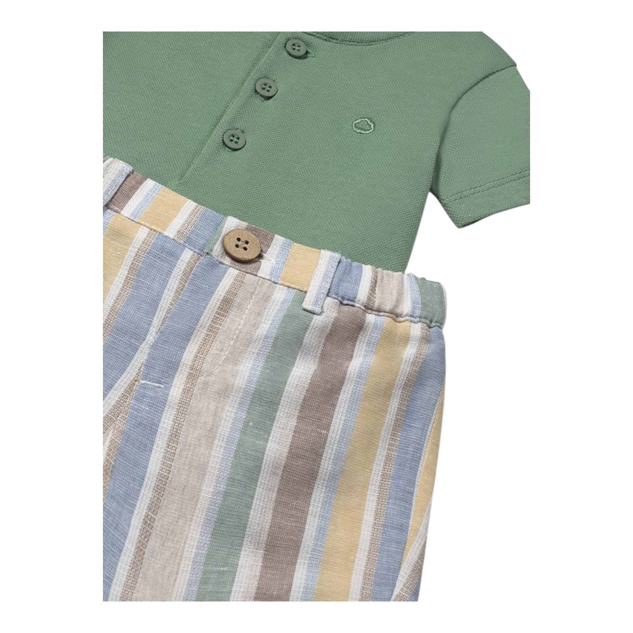 Mayoral Completo 2 Pezzi T-Shirt-Bermuda per Neonato 1217 VERDE MAYORAL 
