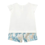 Mayoral Completo 2 Pezzi T-Shirt-Shorts per Neonata 1237 BIANCO MAYORAL 