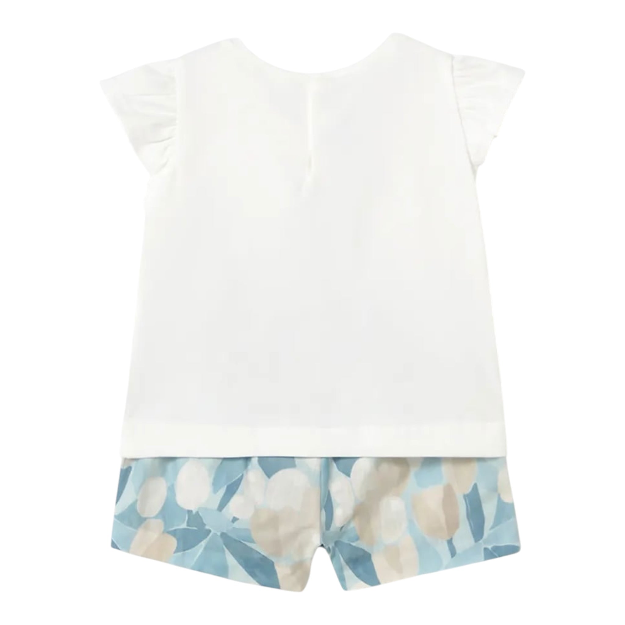 Mayoral Completo 2 Pezzi T-Shirt-Shorts per Neonata 1237 BIANCO MAYORAL 