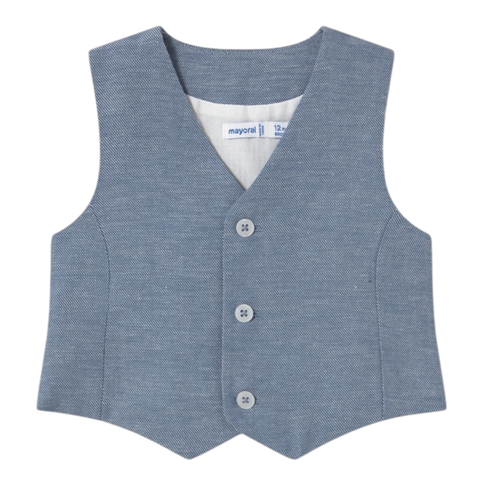 Mayoral Gilet Tinta Unita per Neonato 1394 AZZURRO MAYORAL 