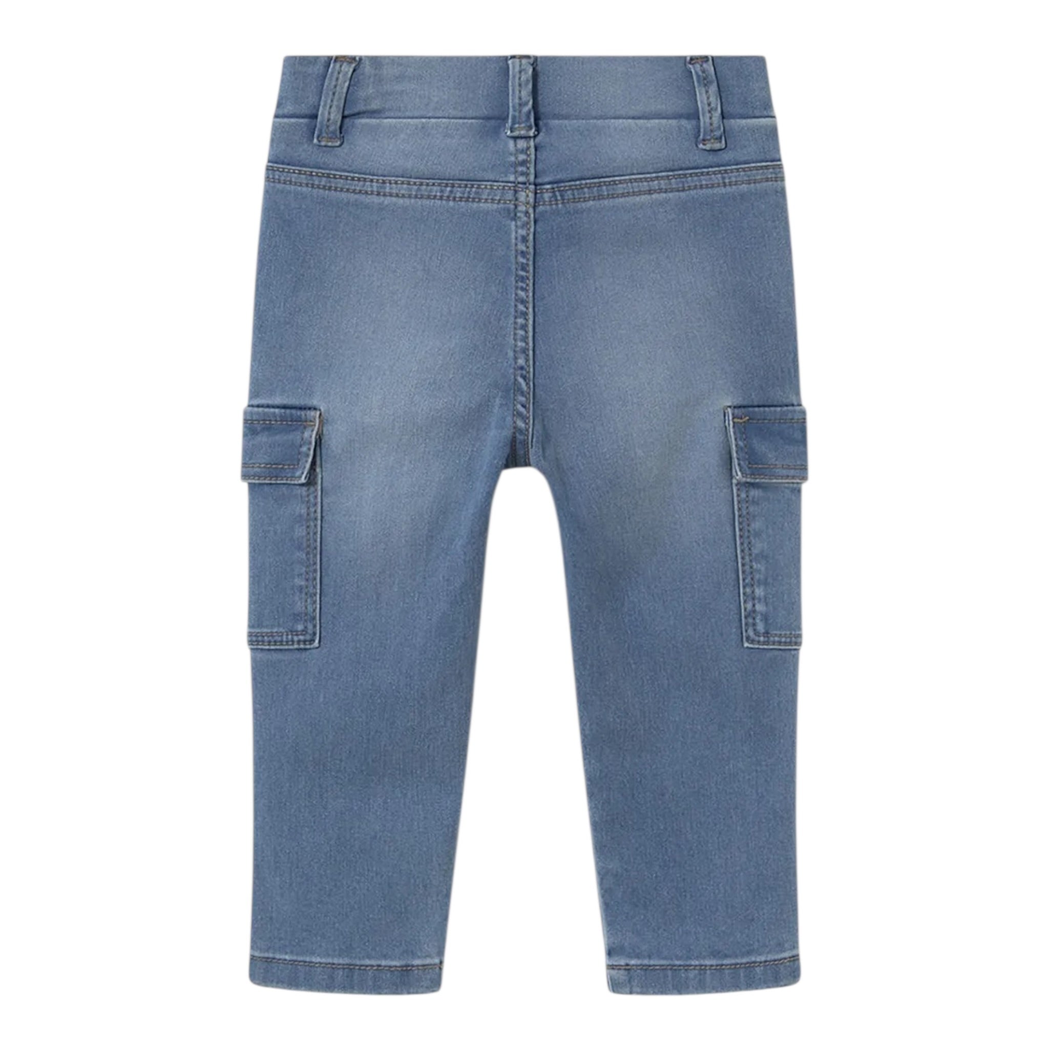 Mayoral Jeans Tinta Unita con Tasconi per Neonato 1578 AZZURRO MAYORAL 