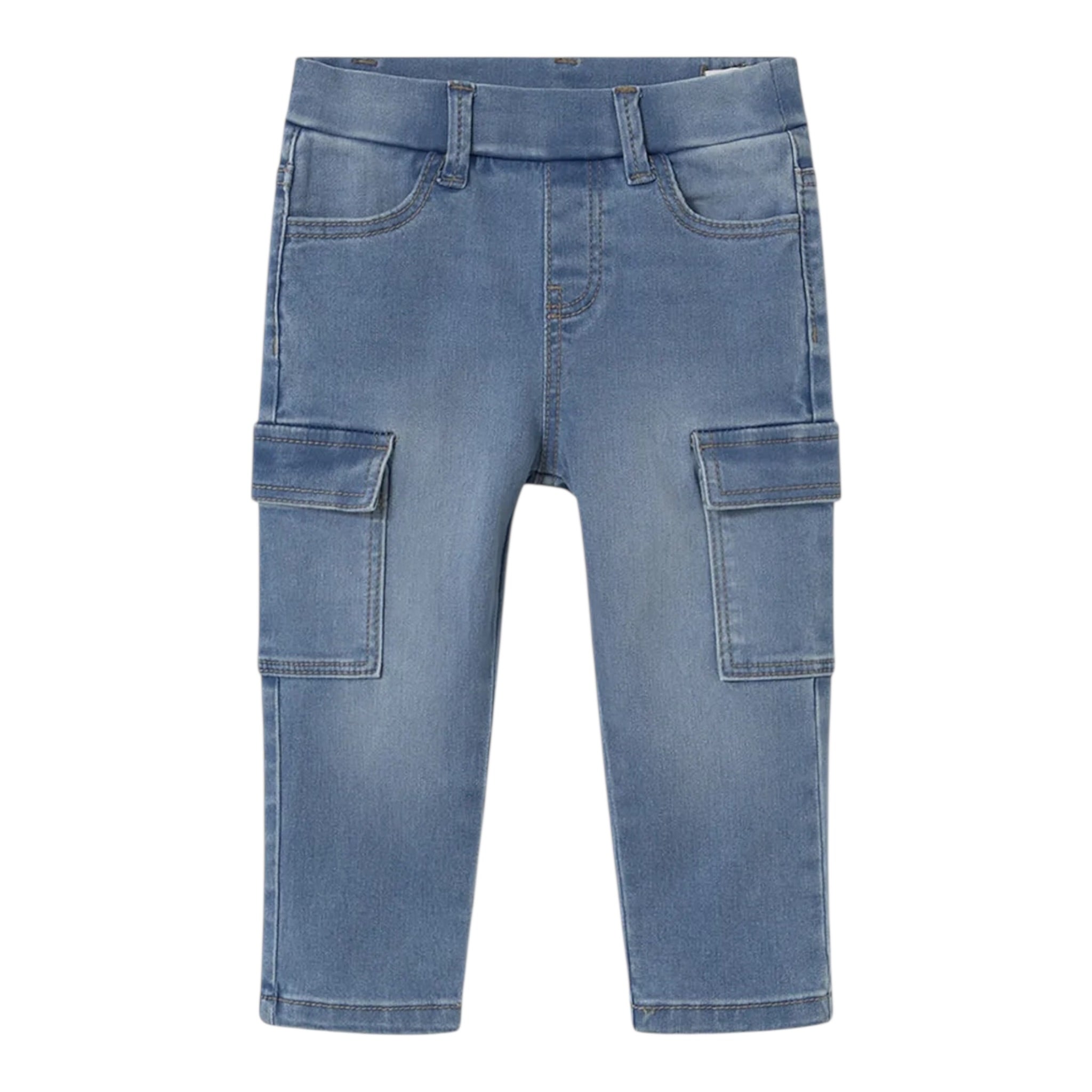 Mayoral Jeans Tinta Unita con Tasconi per Bambino 1578J AZZURRO MAYORAL 