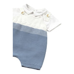 Mayoral Completo 2 Pezzi T-Shirt-Pagliaccetto per Neonato 1607X BIANCO/AZZURRO MAYORAL 