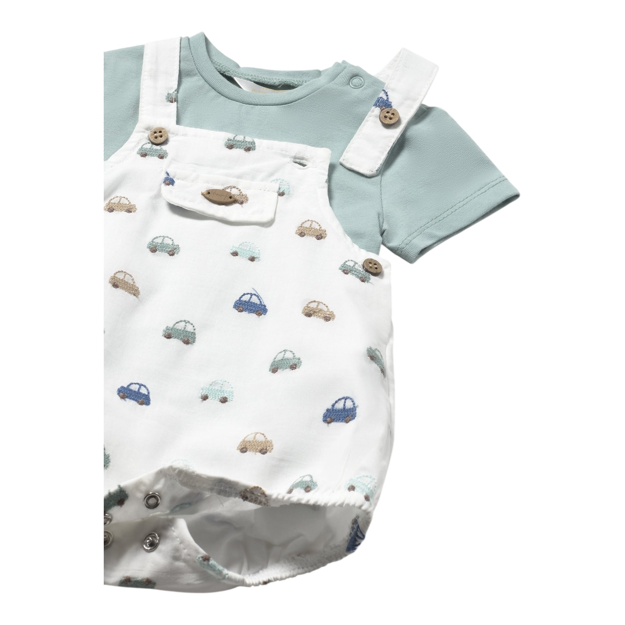 Mayoral Completo 2 Pezzi T-Shirt-Pagliaccetto per Neonato 1608 BIANCO MAYORAL 