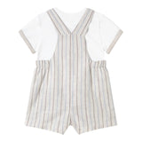 Mayoral Completo 2 Pezzi T-Shirt-Salopette Bicolore per Neonato 1621 BIANCO/BEIGE MAYORAL 