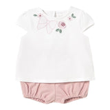 Mayoral Completo 2 Pezzi T-Shirt-Culotte per Neonata 1663XX BIANCO MAYORAL 