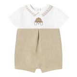 Mayoral Set Pagliaccetti Bicolore per Neonato 1705 BIANCO/BEIGE MAYORAL 
