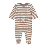 Mayoral Set 2 Tutina Manica Lunga Fantasia A Righe per Neonato 1709XX BEIGE MAYORAL 