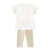 Mayoral Completo 2 Pezzi T-Shirt-Leggins per Neonata 173486 BIANCO MAYORAL 