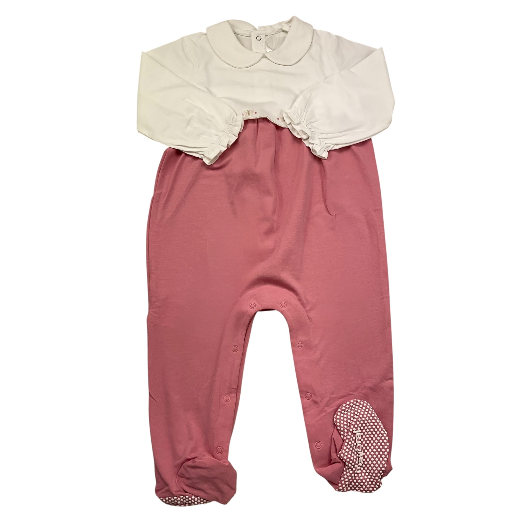 Mayoral Tutina Manica Lunga Bicolore per Neonata 1751 BIANCO/ROSA MAYORAL 